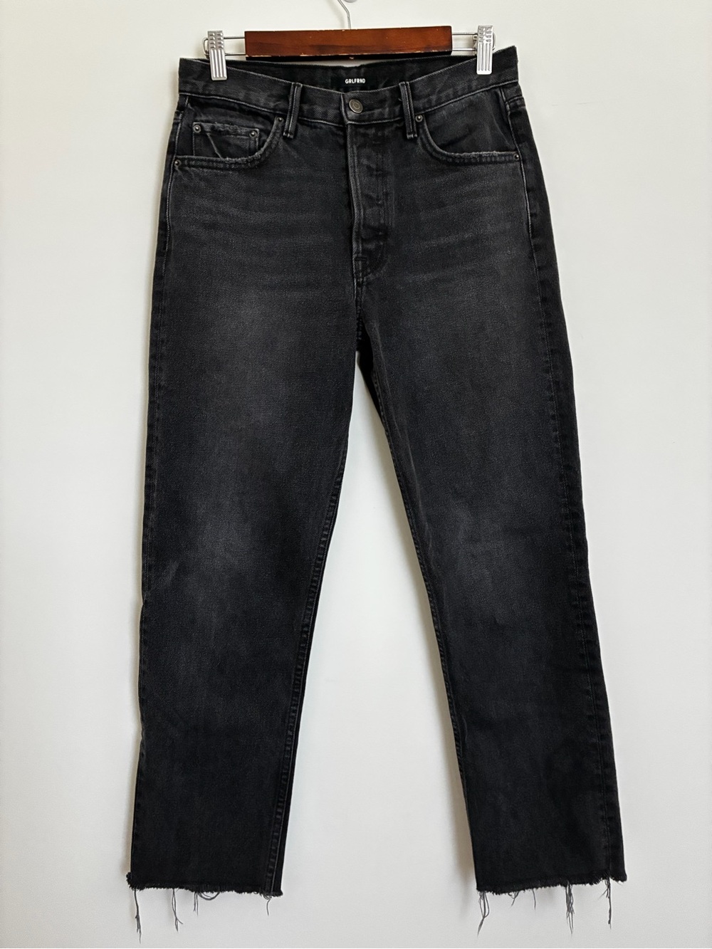 GRLFRND Black Straight-Leg Helena Denim jeans size 27